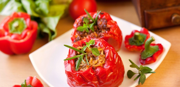 Papryka faszerowana - wersja mięsna